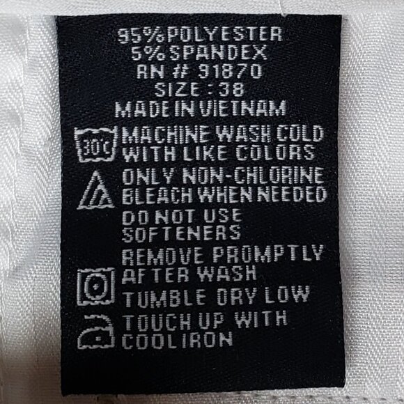 Cypress Club Mens Shorts 38 Bone Flat Front Comfort Waist - Picture 8 of 9